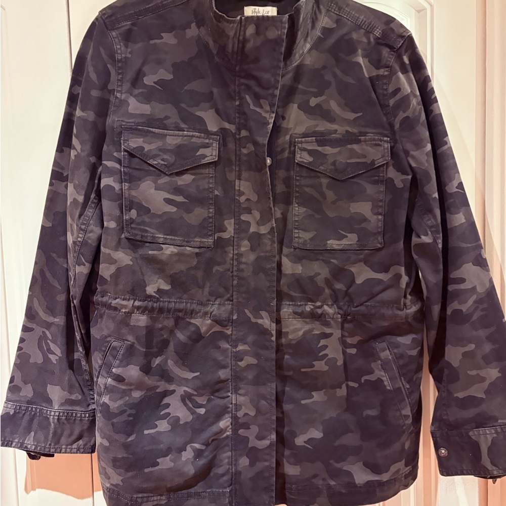 Style & Co. Camouflage Utility Jacket